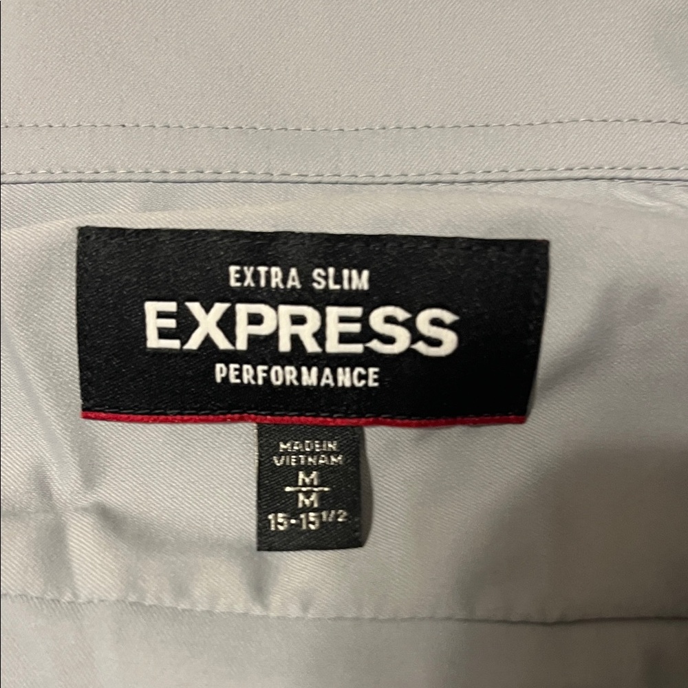 Express Performance Men's Slate Gray Extra Slim S… - image 2